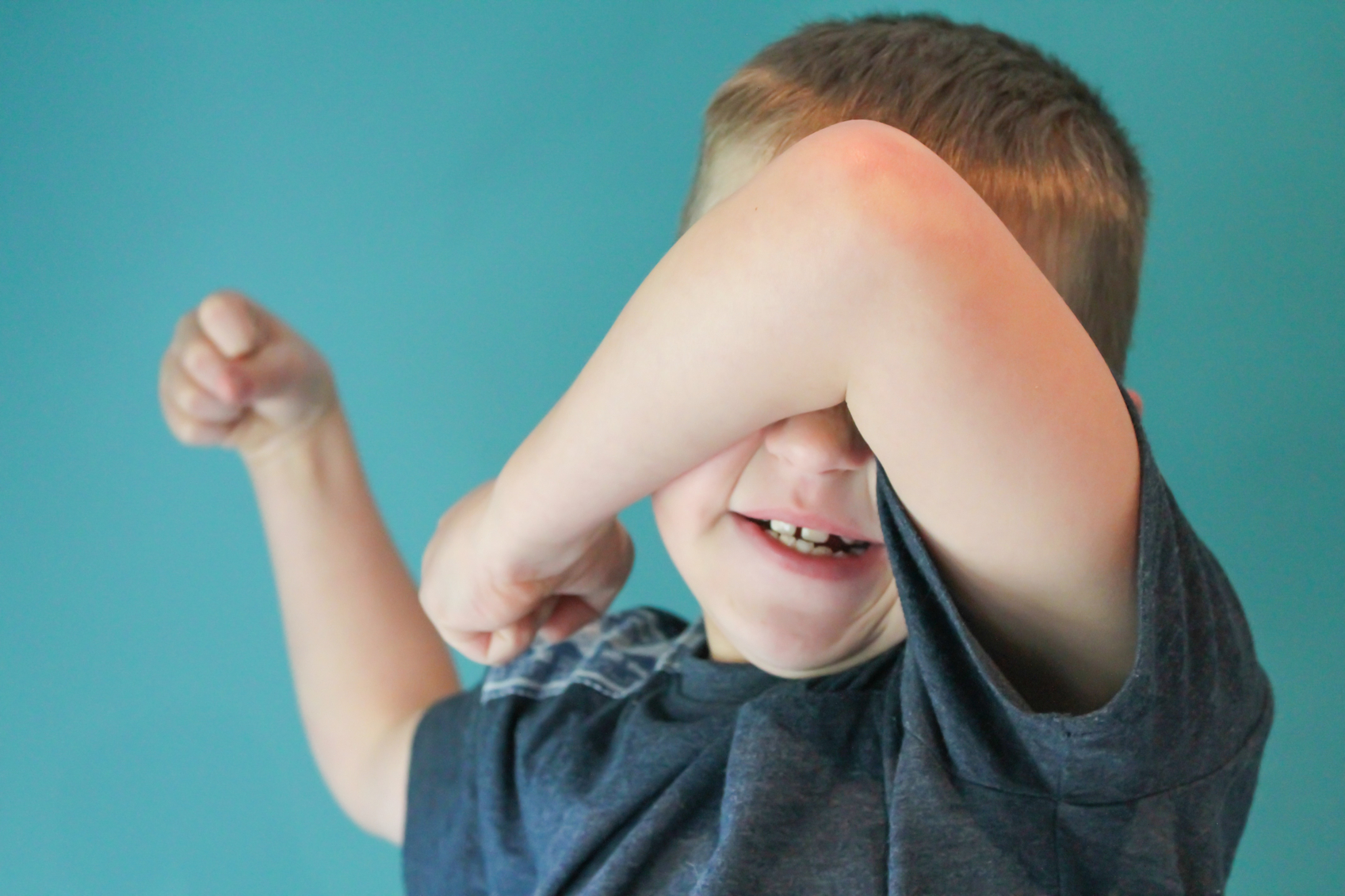 child having temper tantrum