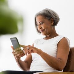 woman on phone