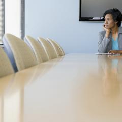 boss in boardroom