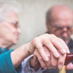 elderly couple