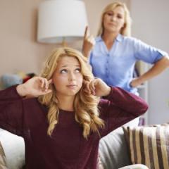 teenager and parent